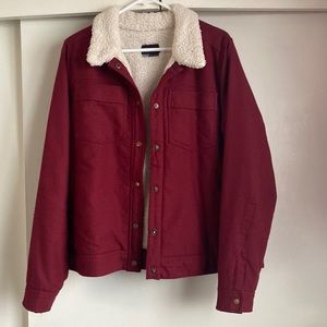 Marmot Ridgefield flannel lined sherpa recycled materials